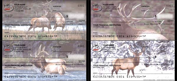 Rocky Mountain Elk Foundation (RMEF) Check Series /></a></p>
<h2>Matching Rocky Mountain Elk Foundation Address Labels</h2>
<p><a href=