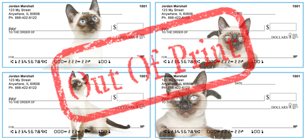 siamese kitten checks out of print