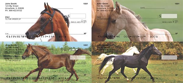 Arabian horse personal checks series