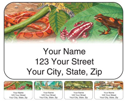 reptilian address labels