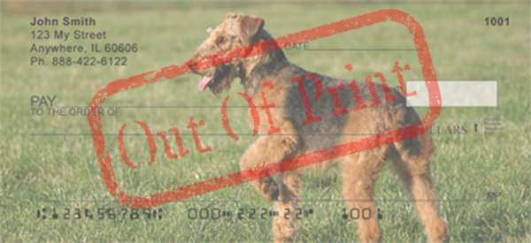 airedale terrier checks out of print