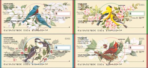 birds and blossoms checks