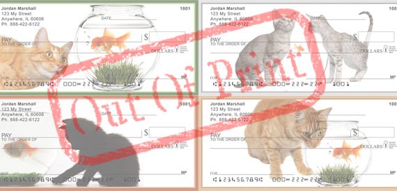 Cats Gone Fishin’ Checks out of print