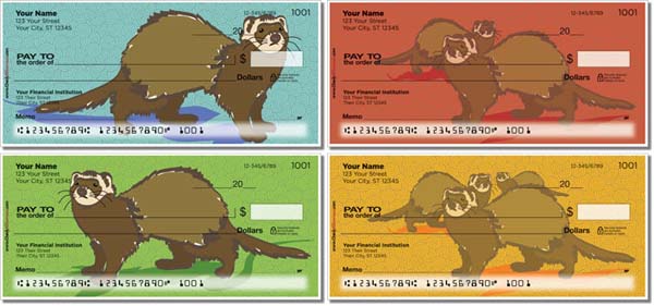 Colorful Ferret Checks