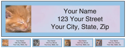 cute kittens address labels