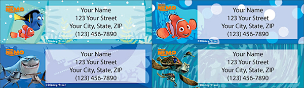 finding nemo address labels