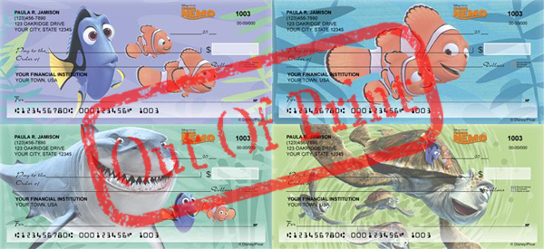 finding nemo checks out of print