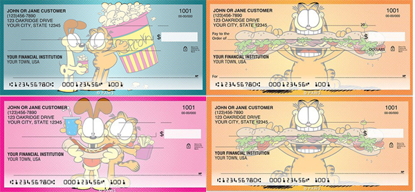 garfield food check designs