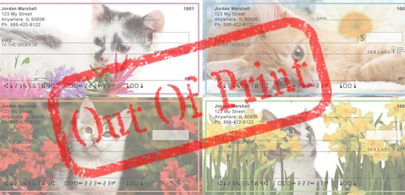 kittens and blooms checks out of print