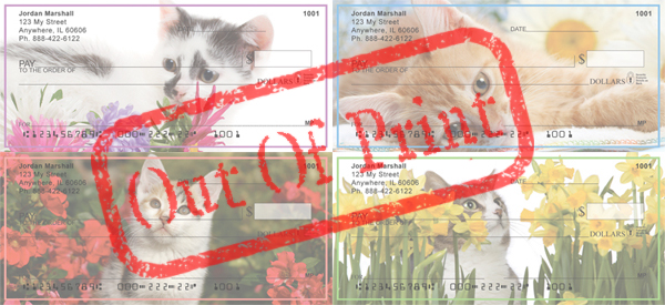 kittens and blooms checks out of print