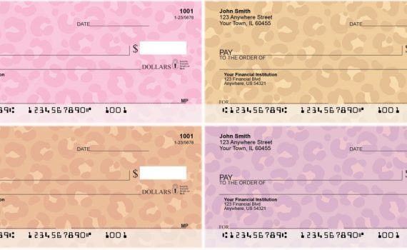 leopard print checks