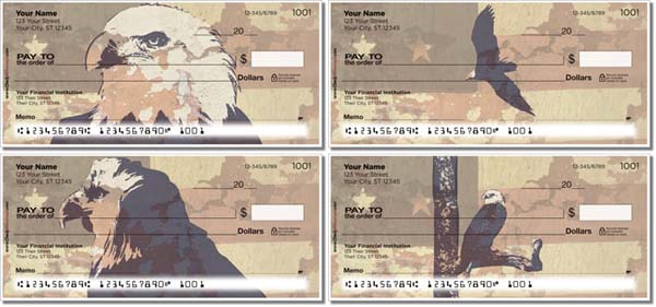 Patriotic Eagle Checks