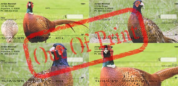 pheasant checks out of print