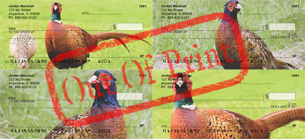 pheasant checks out of print