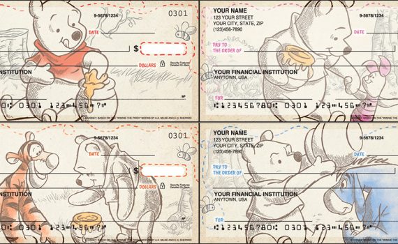 Pooh bear and friends checks