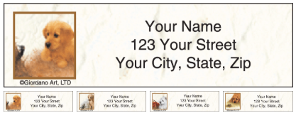 puppies address labels