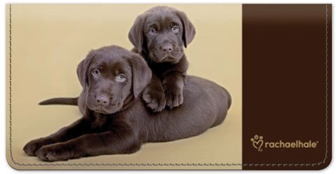 Rachael Hale dogs checkbook cover