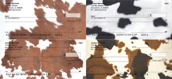 spotted cowhide check series out of print