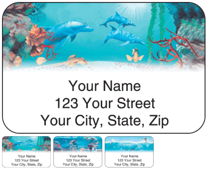 undersea fantasy address labels