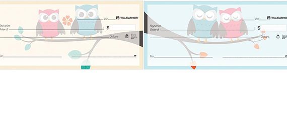 whimsical owls personal checks