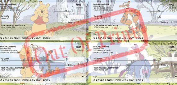 winnie the pooh adventure checks out of print